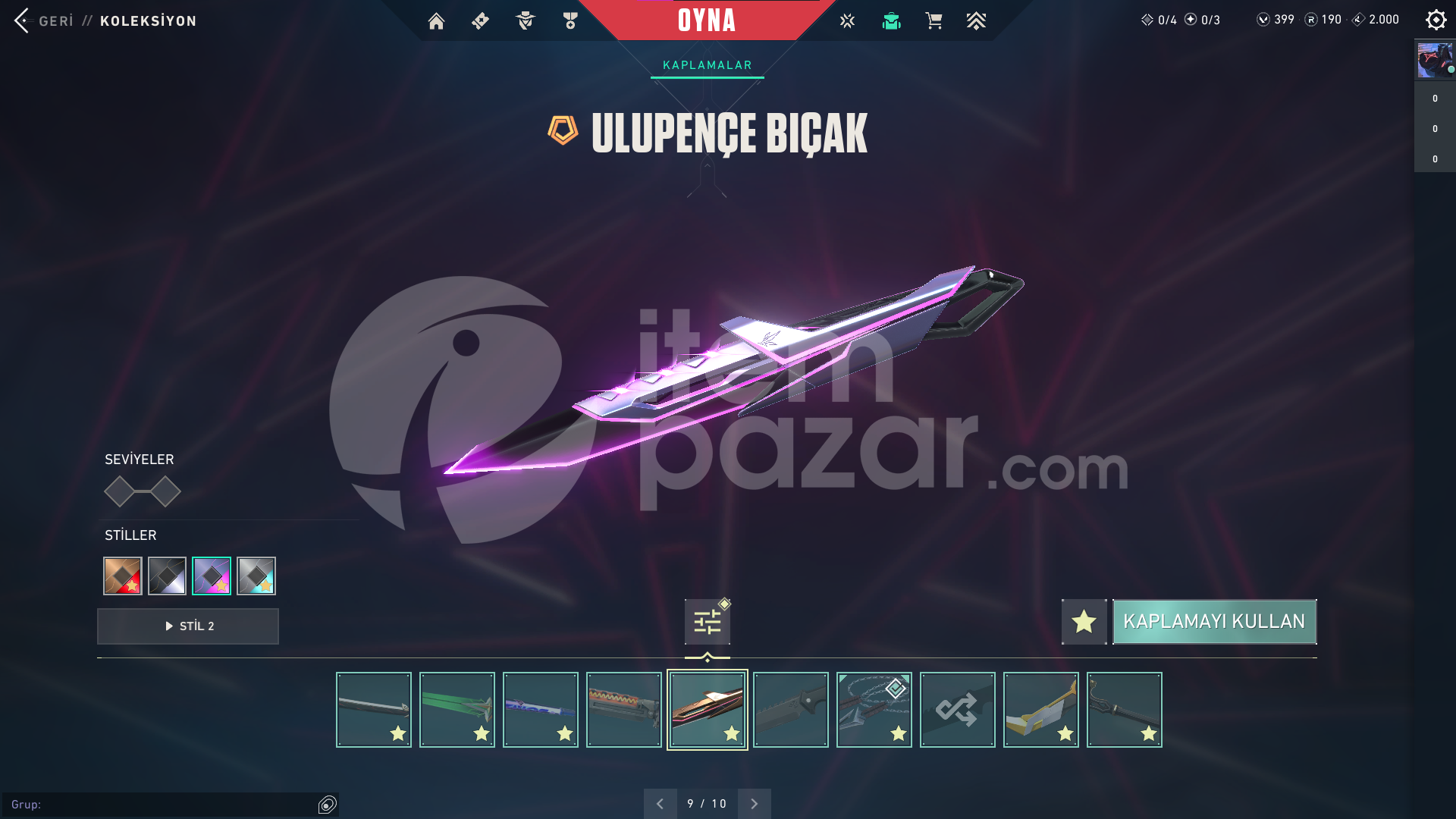 Kuronami Set Arcane Vandal Ulupençe Bıçak Asil