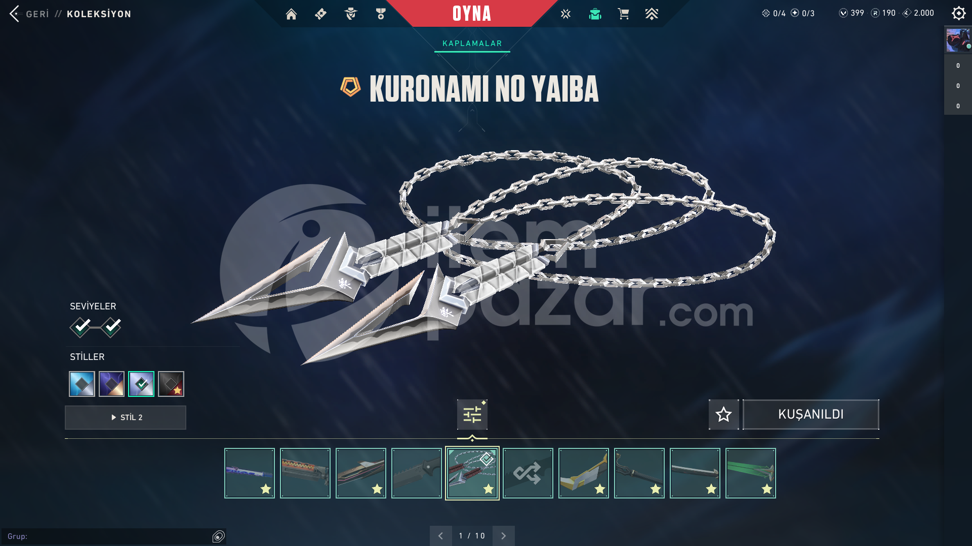 Kuronami Set Arcane Vandal Ulupençe Bıçak Asil