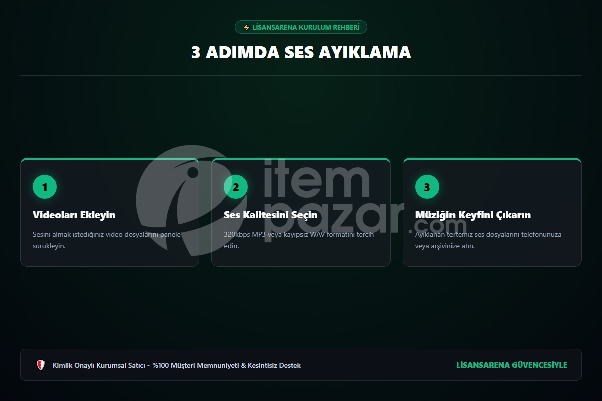 LisansArena AudioExtract Pro | Script