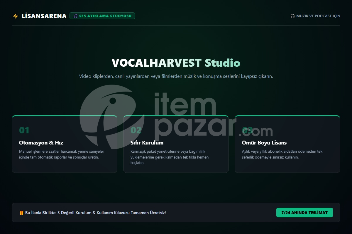 LisansArena AudioExtract Pro | Script