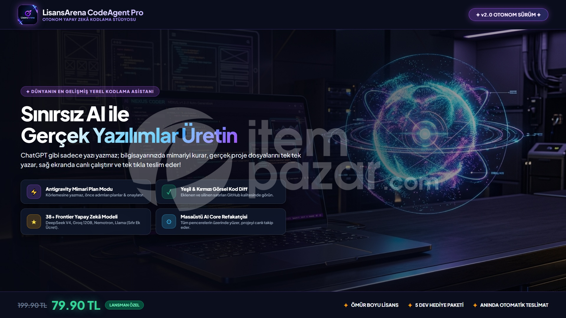 LisansArena CodeAgent Pro | Yapay Zeka Kodlama