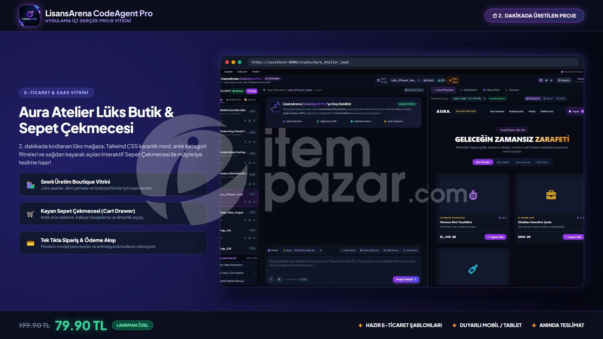 LisansArena CodeAgent Pro | Yapay Zeka Kodlama