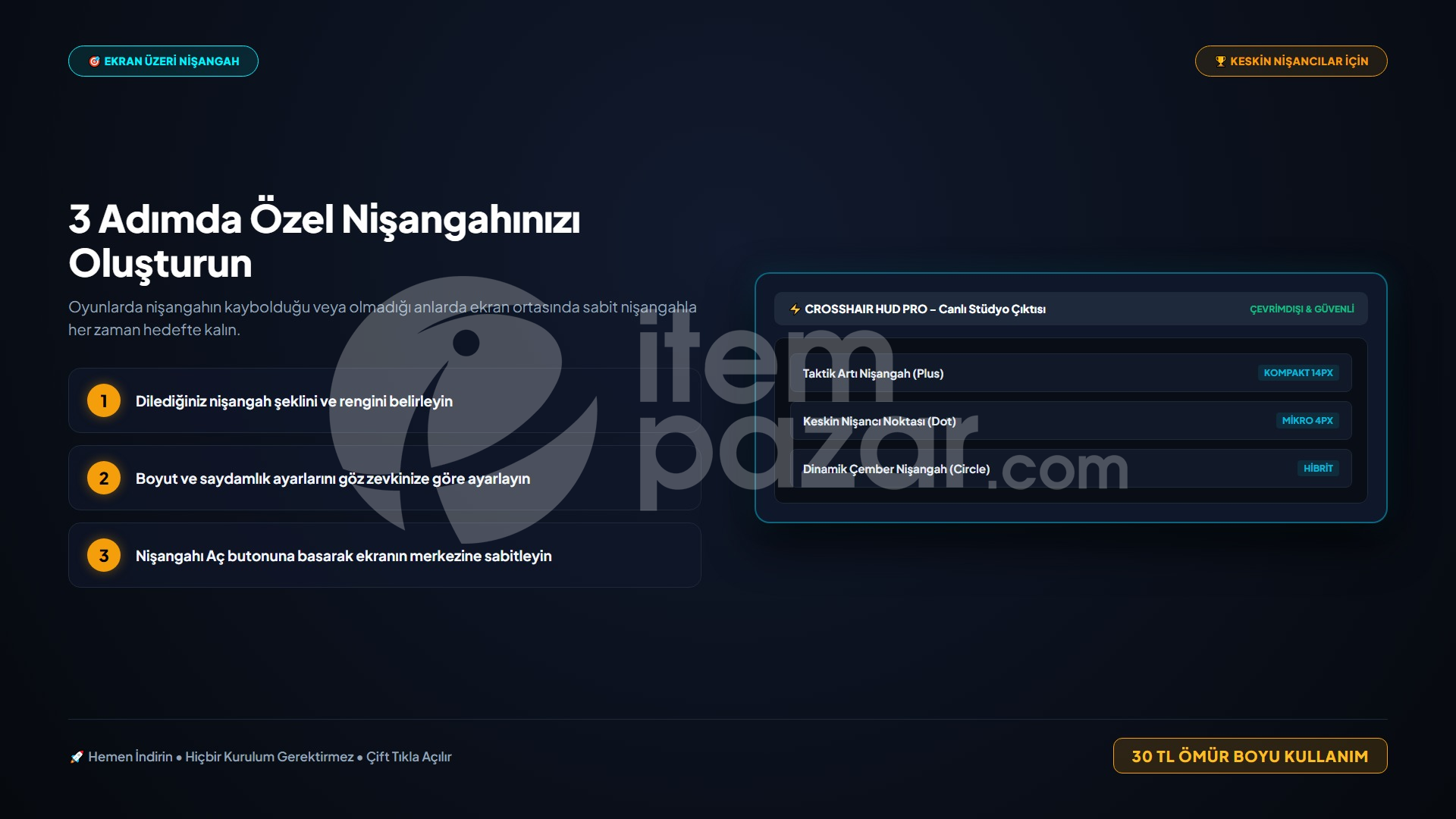LisansArena CrossHair HUD Pro | Script