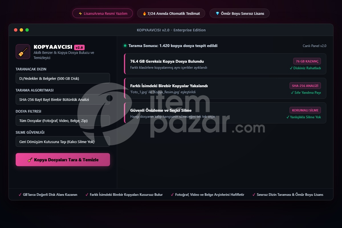 LisansArena DuplicateRemover Pro | Web &