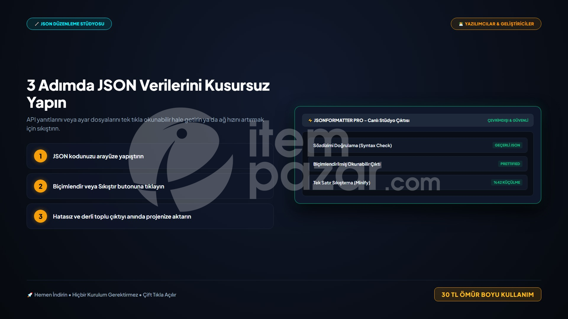 LisansArena JSONFormatter Pro | Script