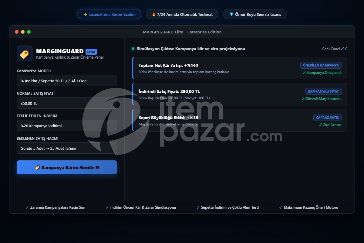 LisansArena MarginMaster Pro | Script