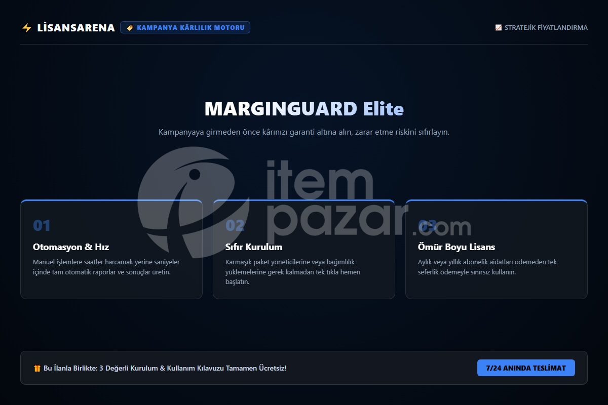 LisansArena MarginMaster Pro | Script