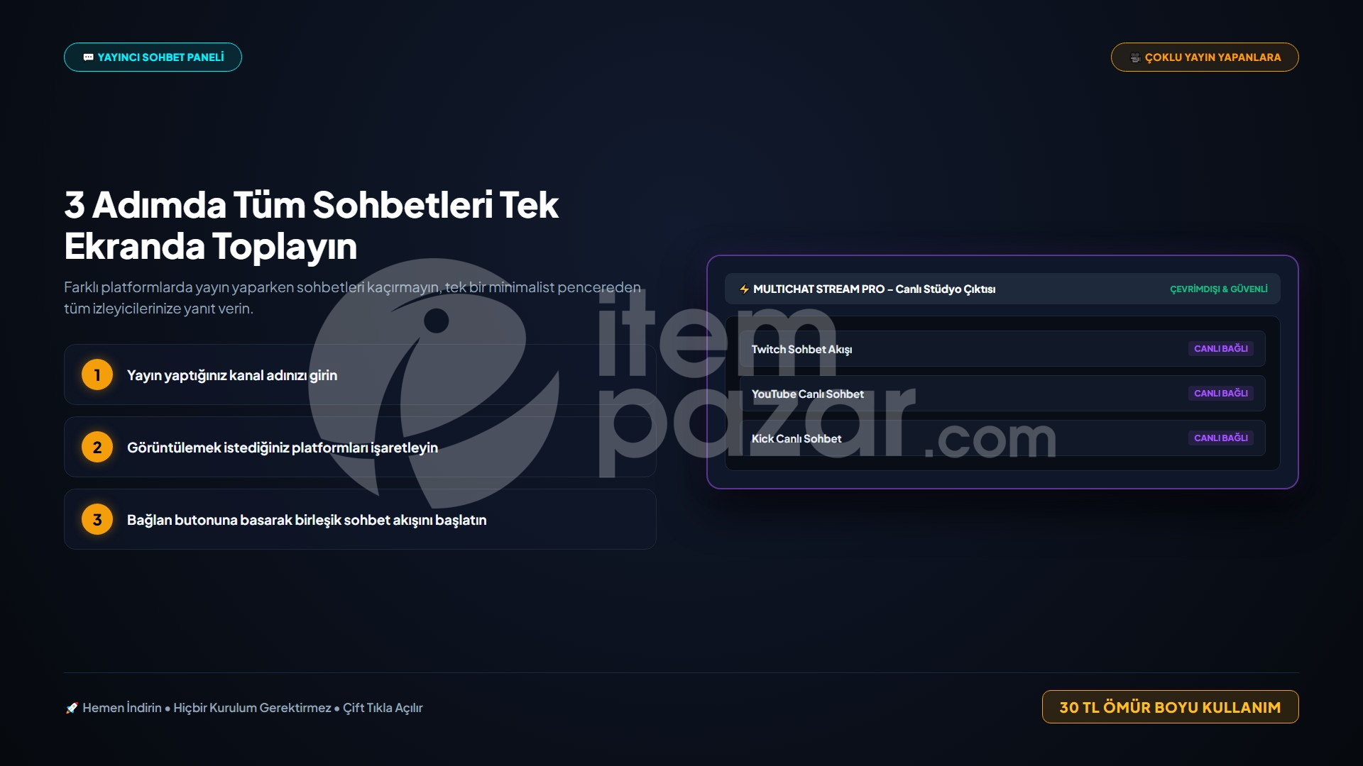 LisansArena MultiChat Stream Pro | Web &