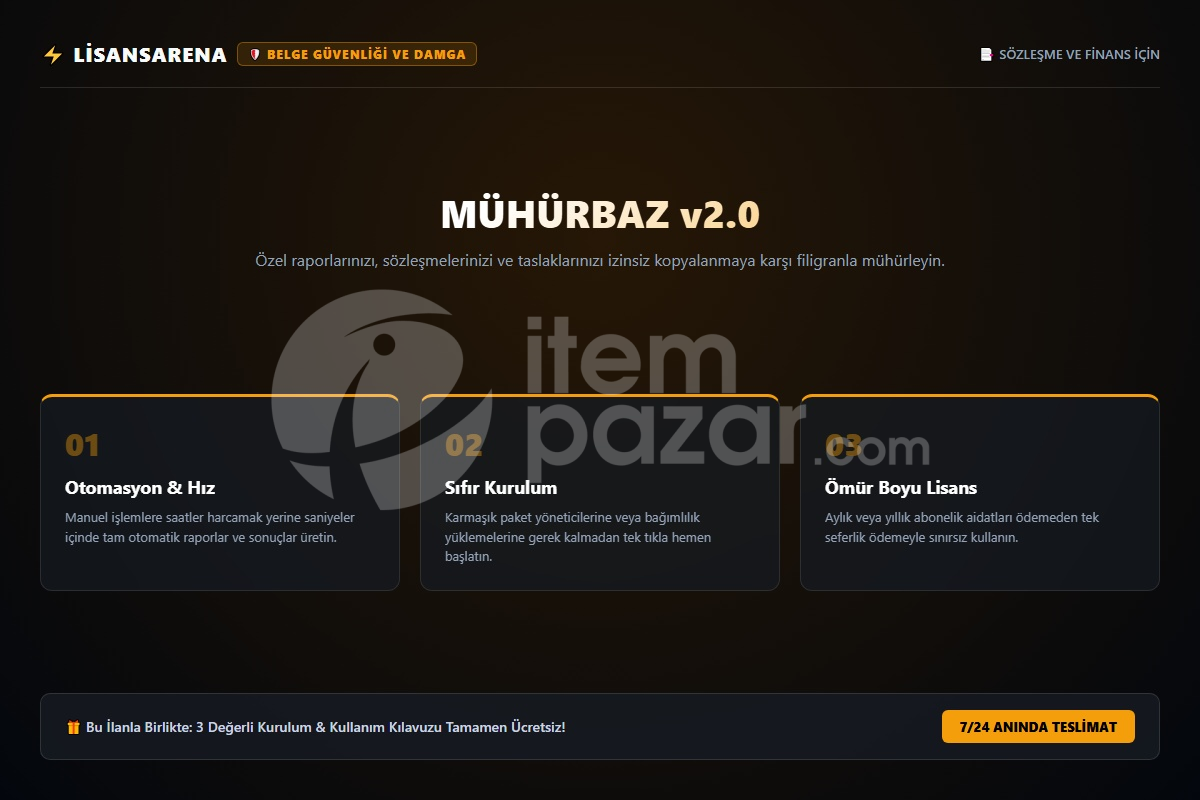 LisansArena PDFWatermark Pro | Script