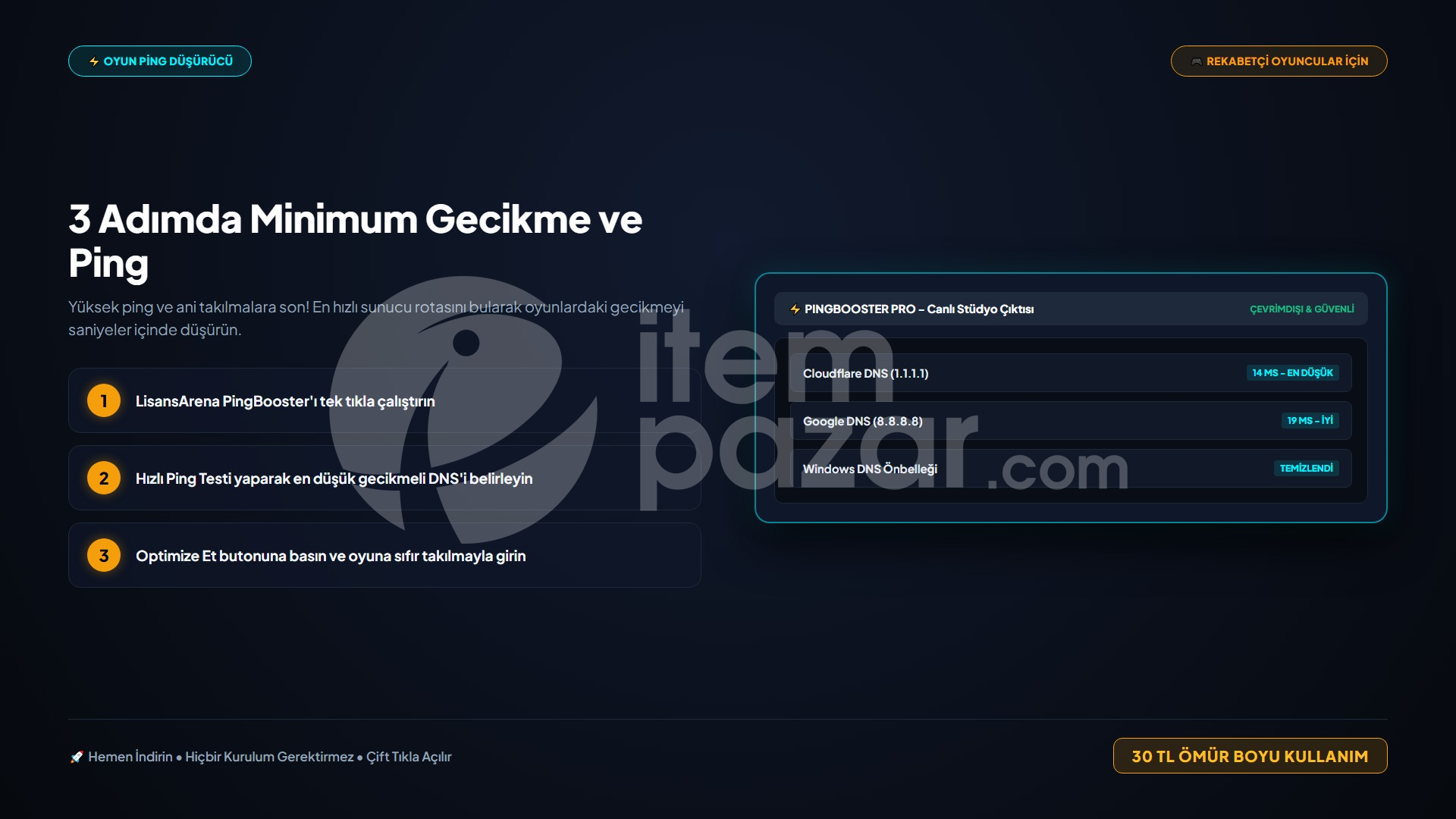 LisansArena PingBooster Pro | Script