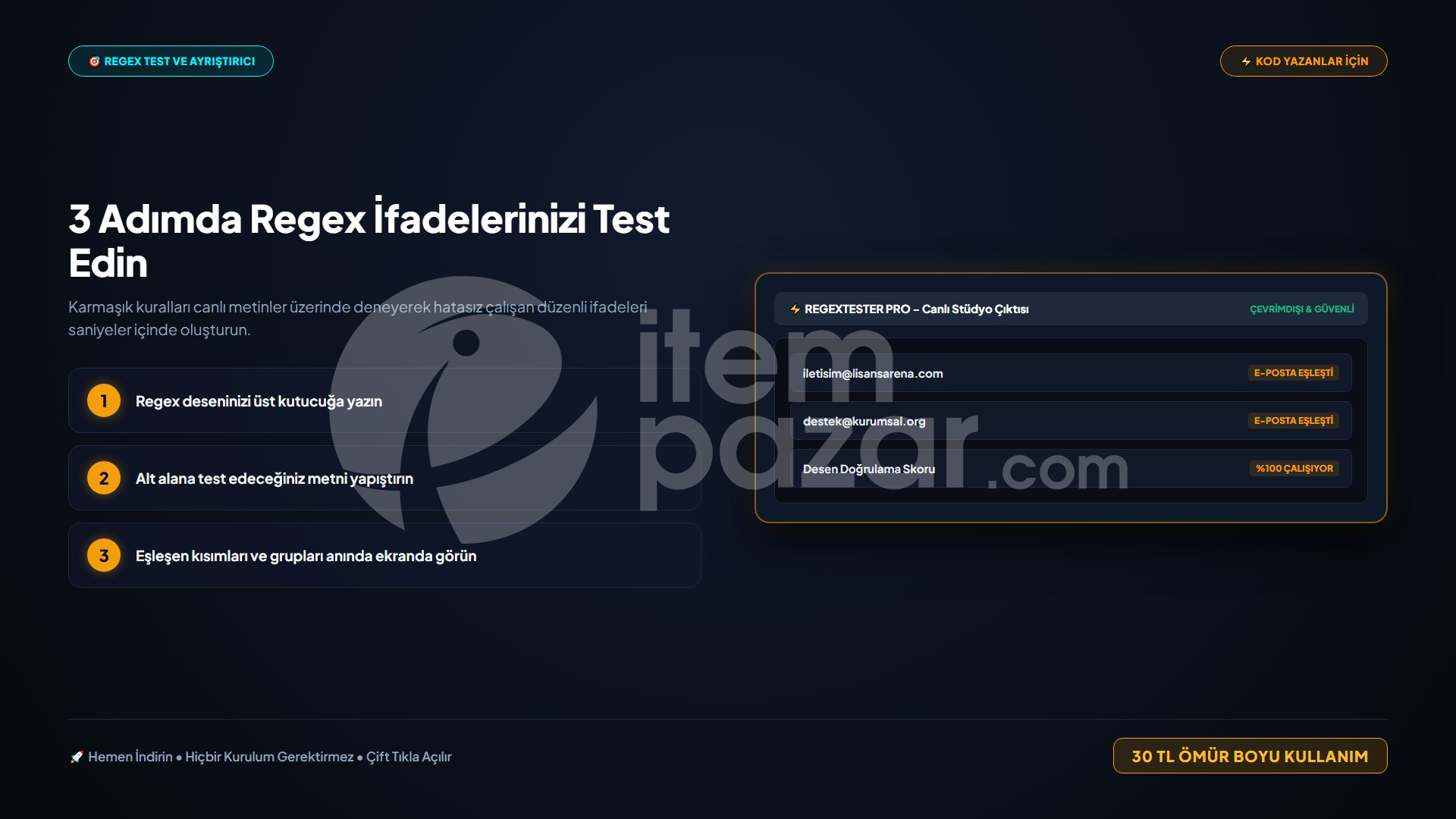 LisansArena RegexTester Pro | Script