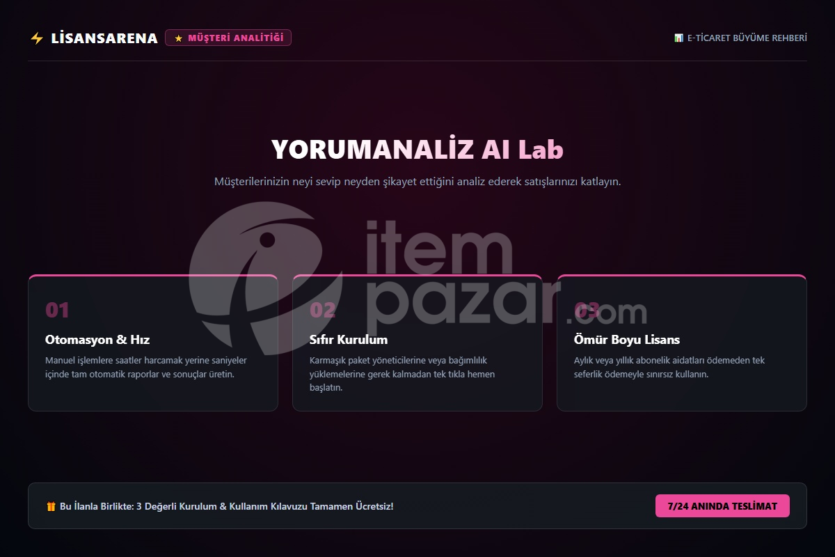 LisansArena ReviewMiner Pro | Script