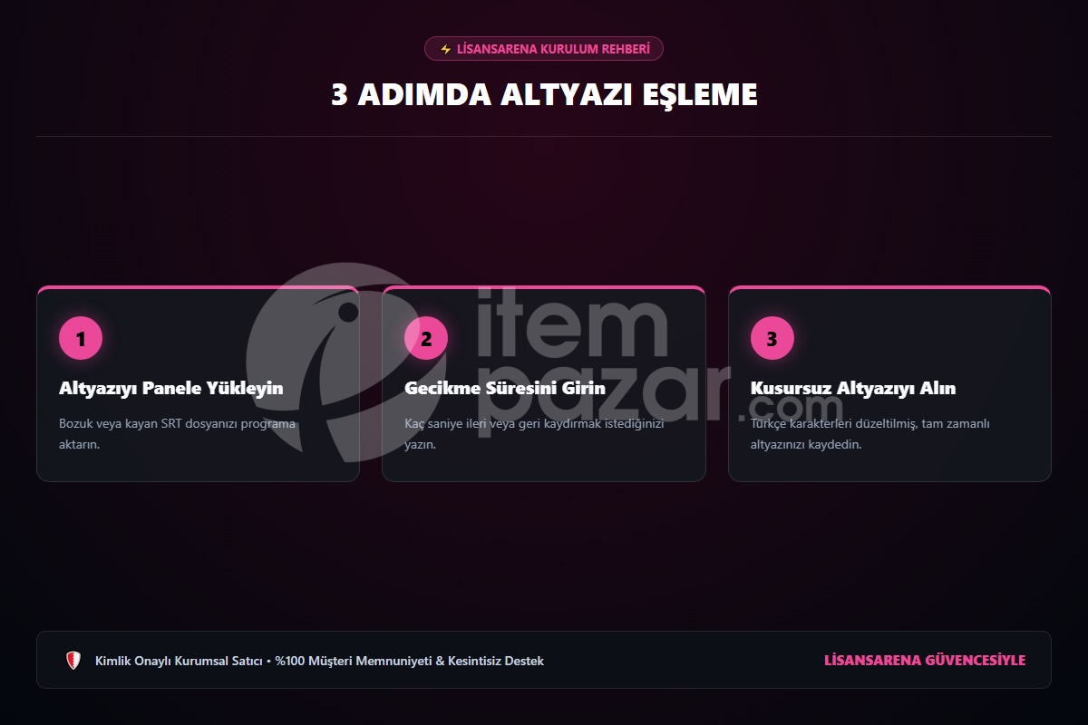 LisansArena SubtitleSync Pro | Script