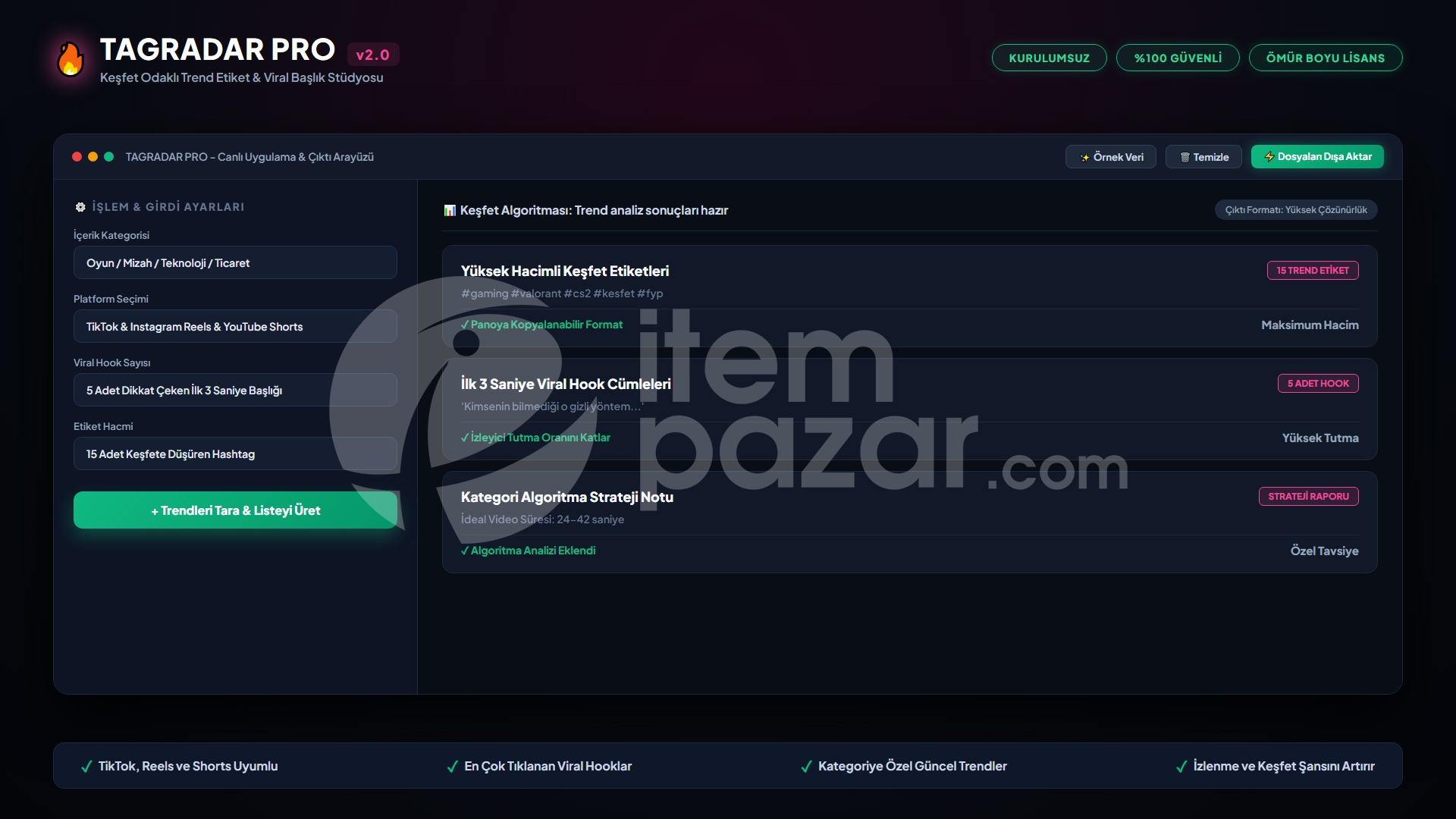 LisansArena TagRadar | Script