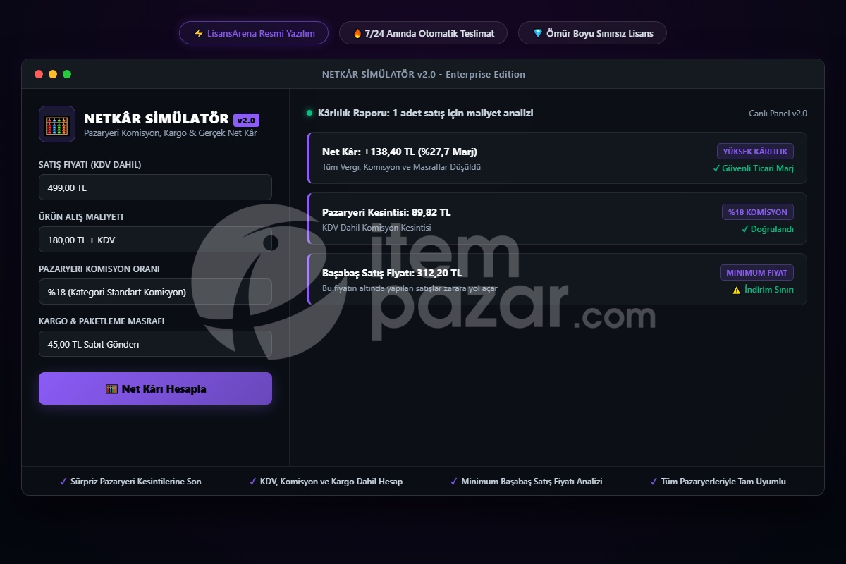LisansArena TaxCalc Pro | Script