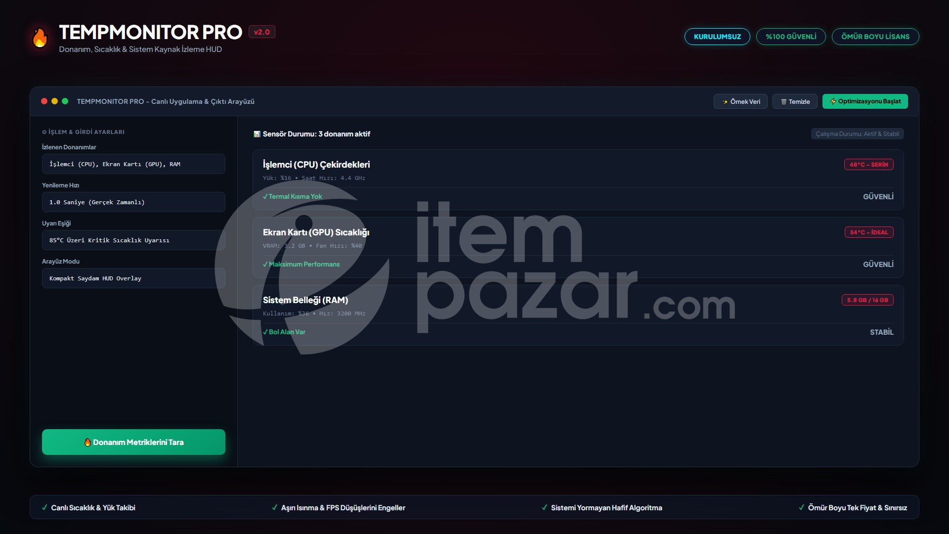 LisansArena TempMonitor Pro | Script