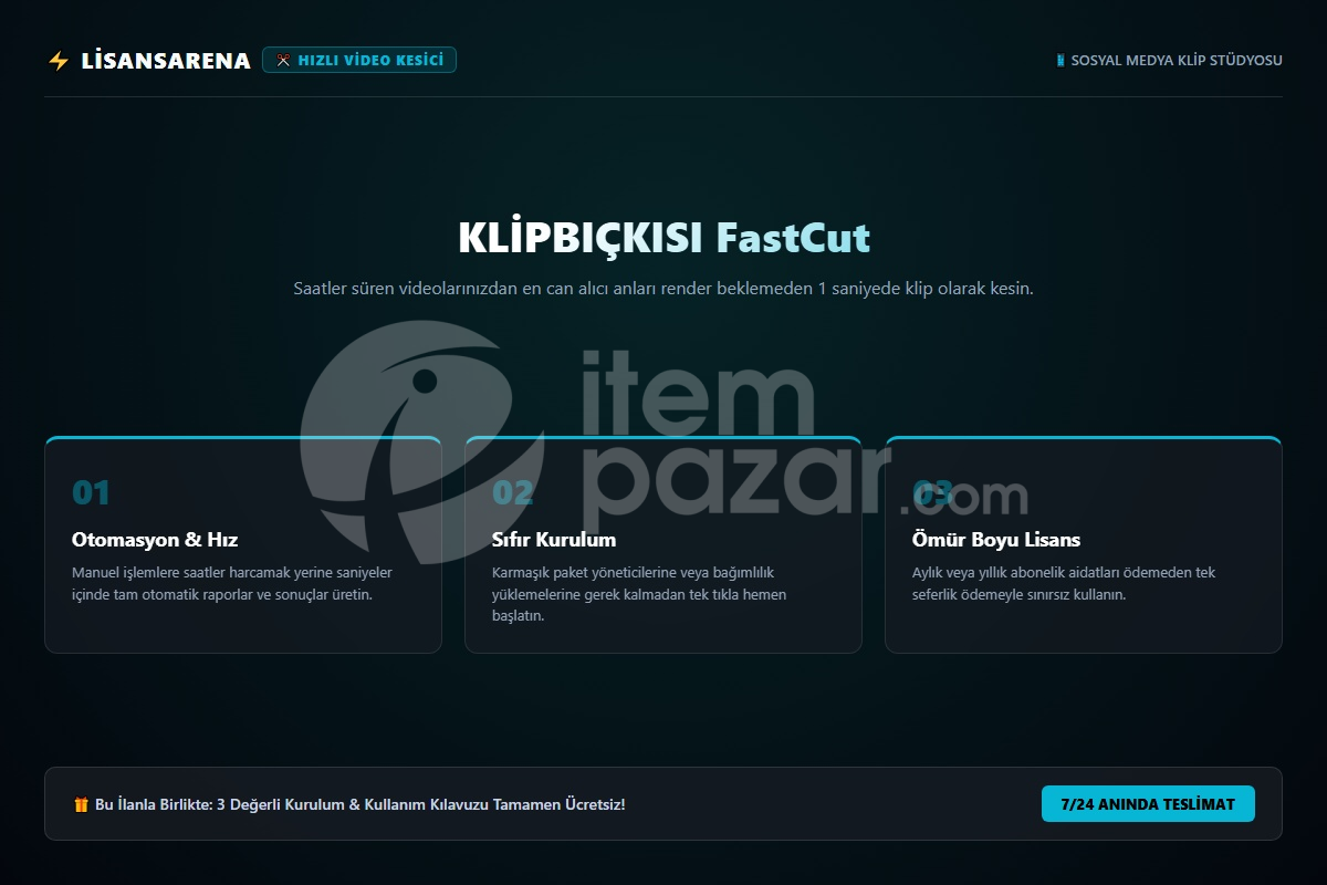 LisansArena VideoCutter Pro | Script