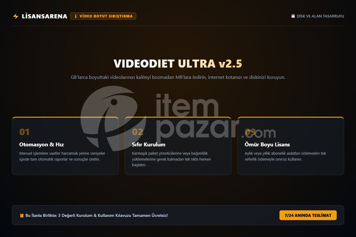LisansArena VideoShrink Pro | Script