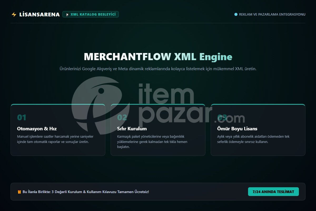 LisansArena XMLFeed Pro | Script