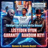 LİSTEDEN OYUN GARANTİ RANDOM KEY!