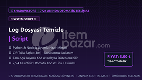 Log Dosyasi Temizle | Script | #087