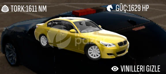  logolu BMW E60 1629HP AİR + KROM JANT CPM2