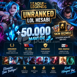⭐ LoL +50K Mavi Öz TR-EUW Hesaplar ⭐