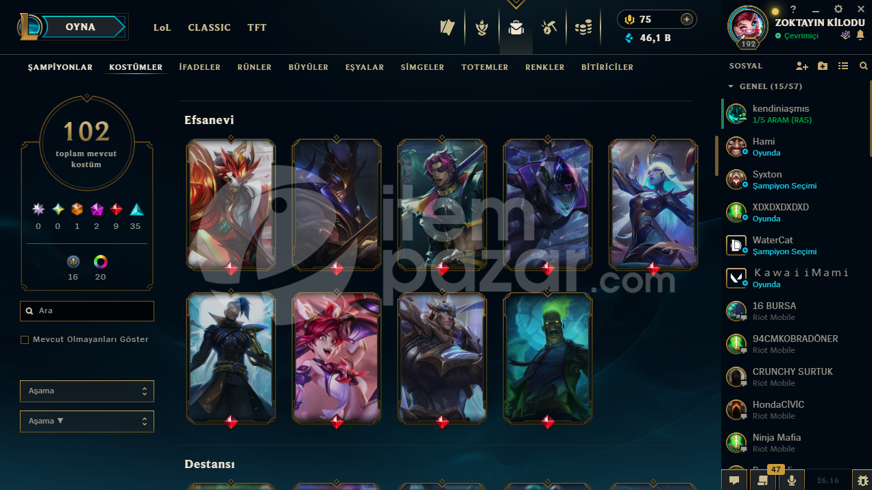 LOL HESABI + DOLU WİLD RİFT HESABI UCUZA