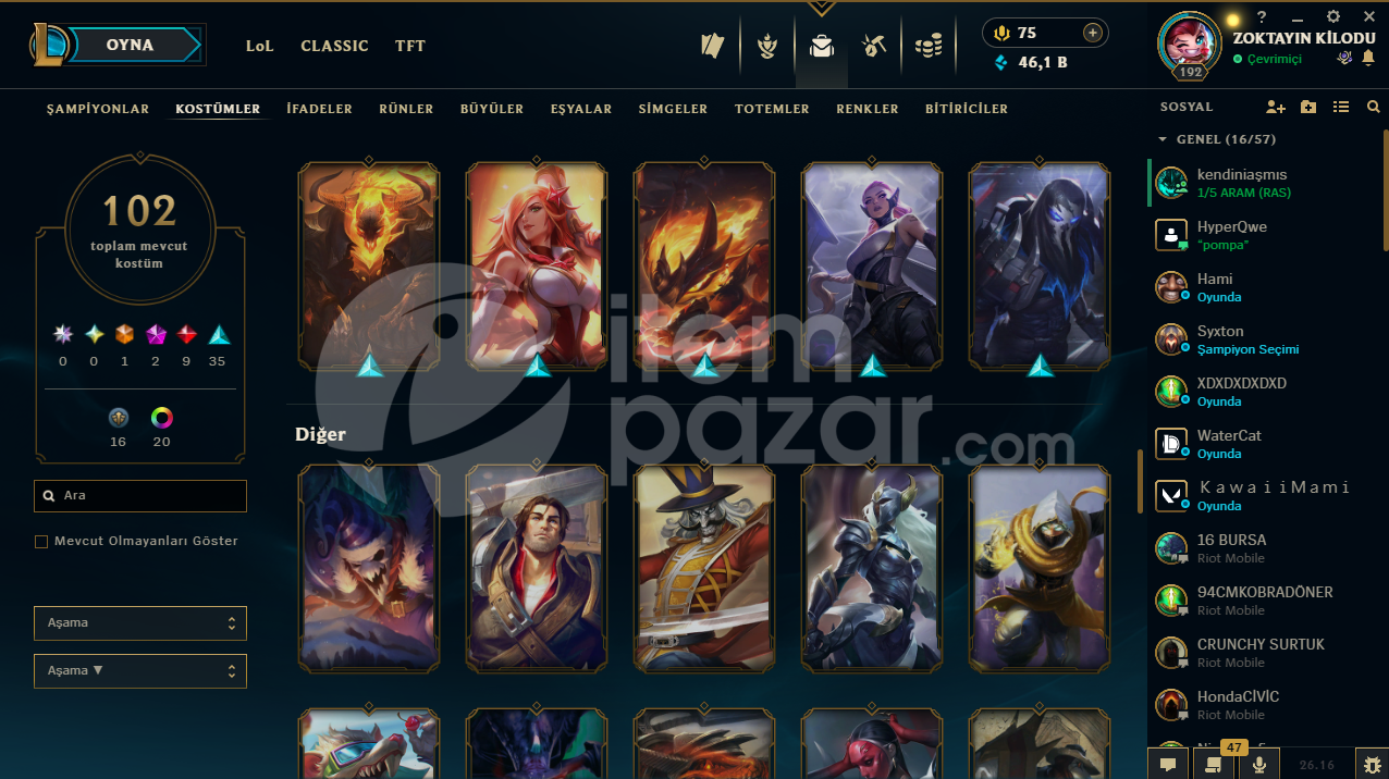 LOL HESABI + DOLU WİLD RİFT HESABI UCUZA