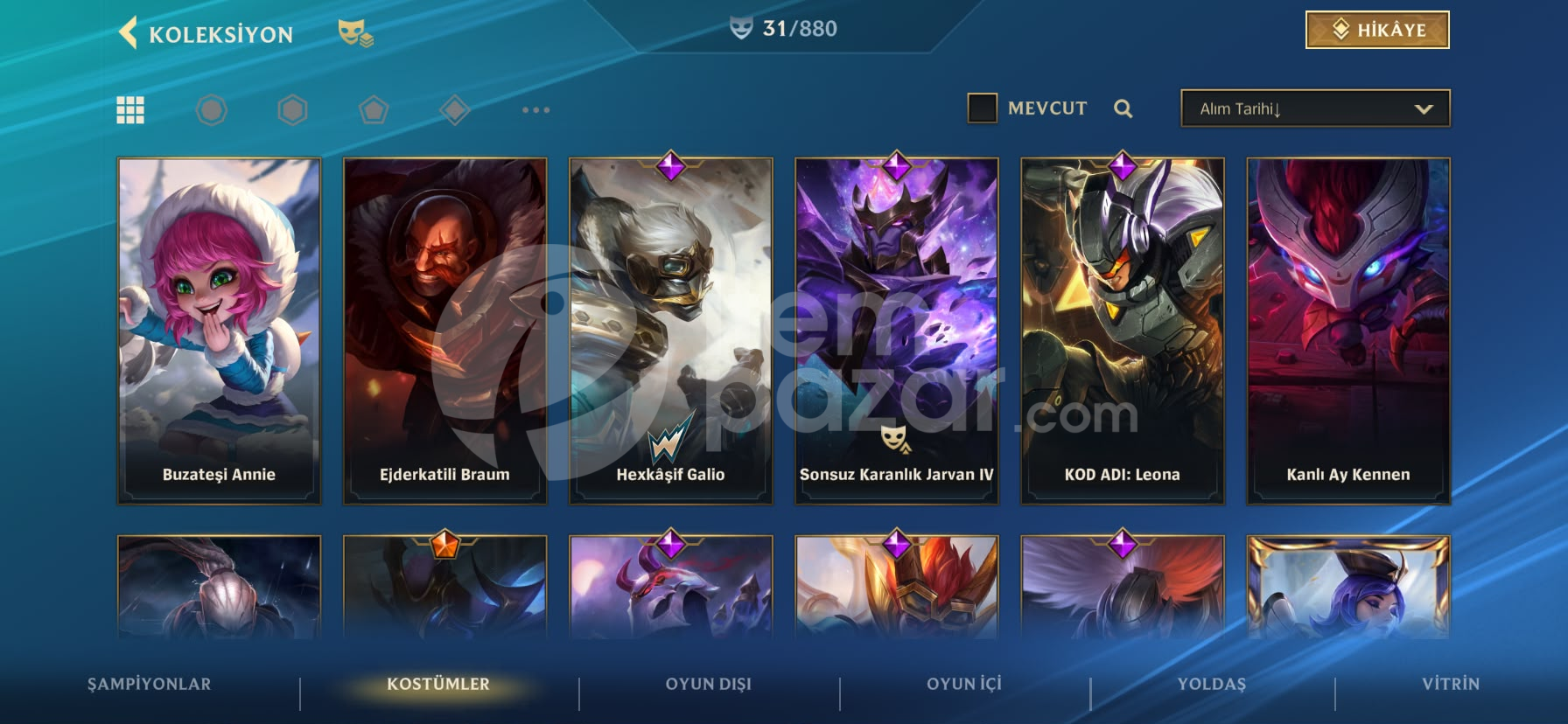 LOL HESABI + DOLU WİLD RİFT HESABI UCUZA