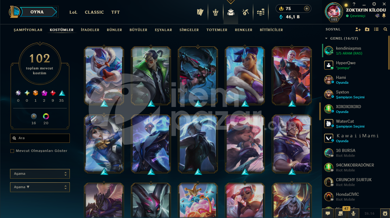 LOL HESABI + DOLU WİLD RİFT HESABI UCUZA