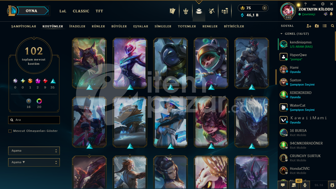 LOL HESABI + DOLU WİLD RİFT HESABI UCUZA