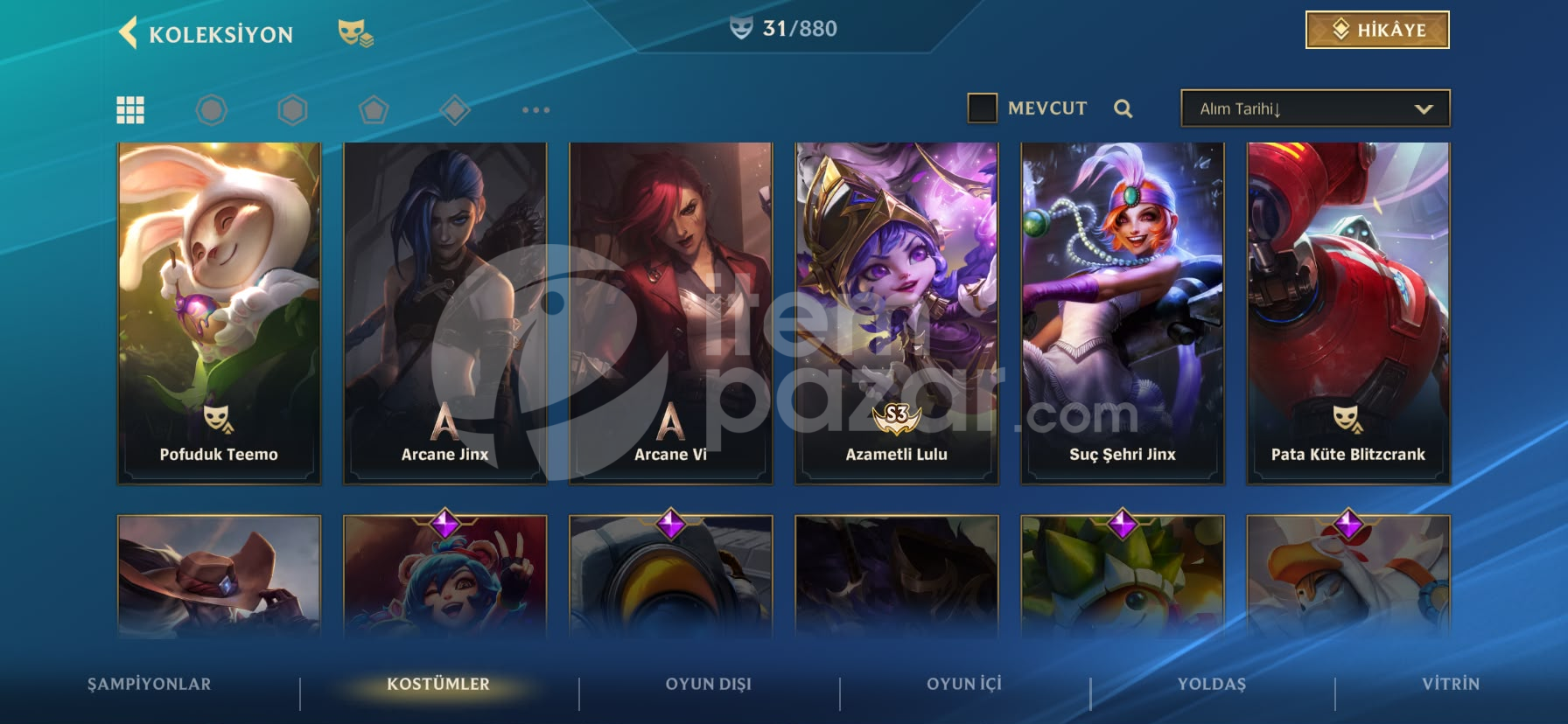 LOL HESABI + DOLU WİLD RİFT HESABI UCUZA