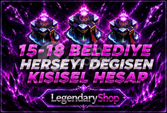 ⭐MAİL DEĞİŞEN 15-18 BELEDİYE GARANTİ HESAP