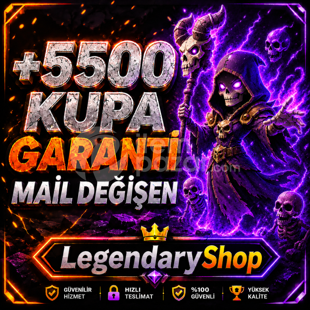 ⭐MAİL DEĞİŞEN CR +5500 KUPA MAİL DEĞİŞEN