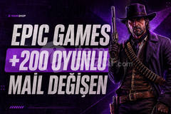 ⭐(MAİL DEĞİŞEN) EPİC GAMES +200 OYUNLU⭐