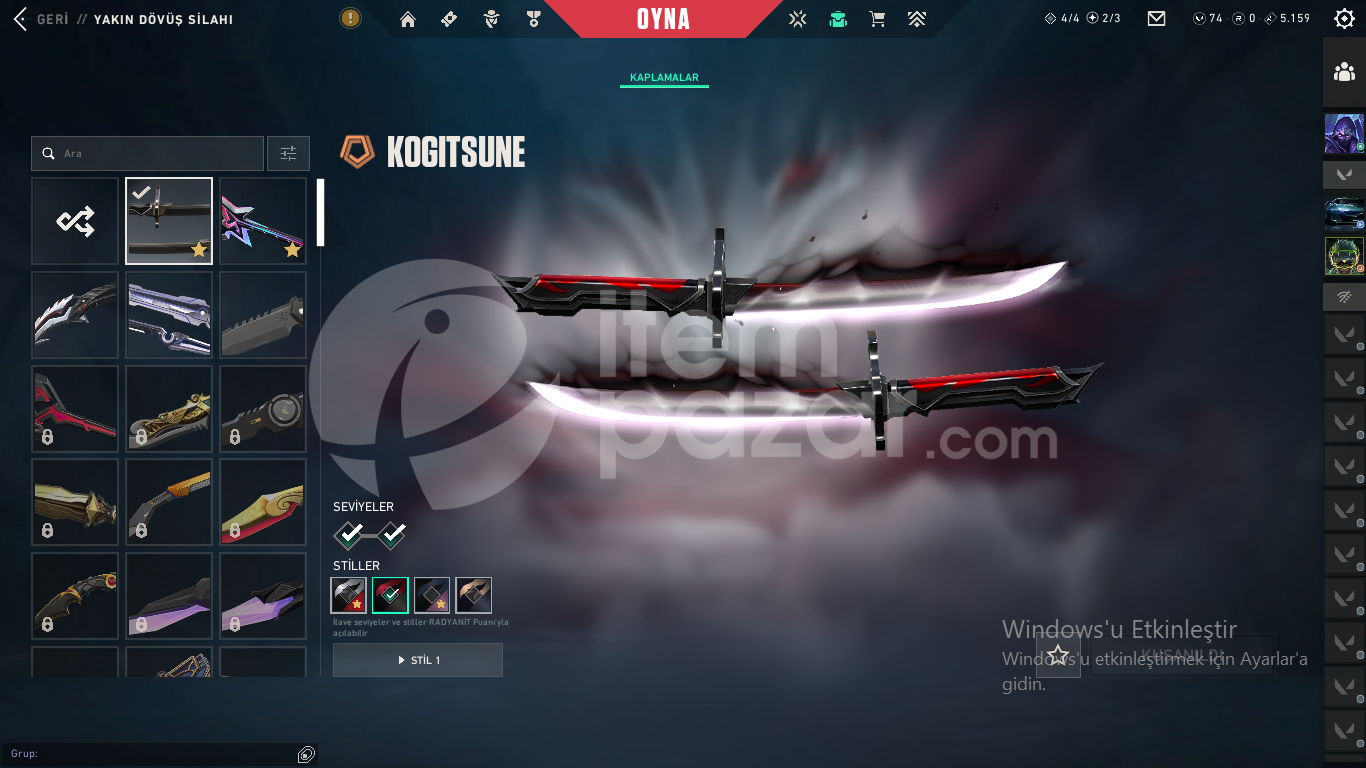 main lik hesap 250 level peek elosu plat 