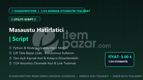 Masaustu Hatirlatici | Script | #083
