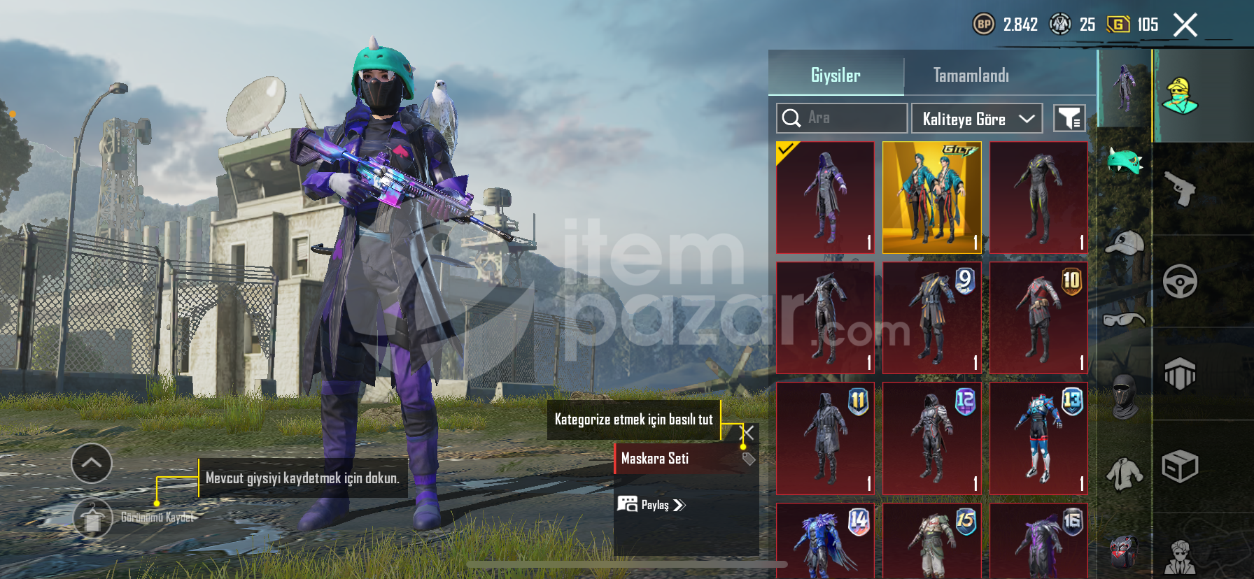 maskara setlı TDM hesabı sıyah f mavı f va