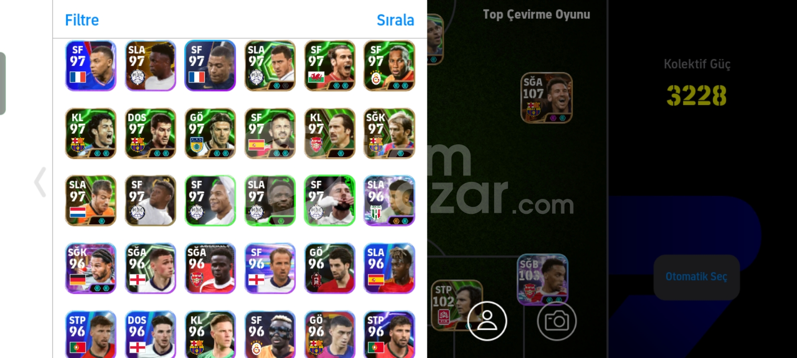 Max 3228 KG 108 Best 107 Bombacı Messi