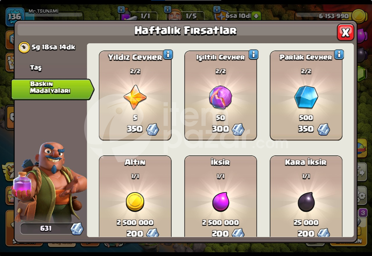 MAX TH13 HESAP HERŞEY FULL