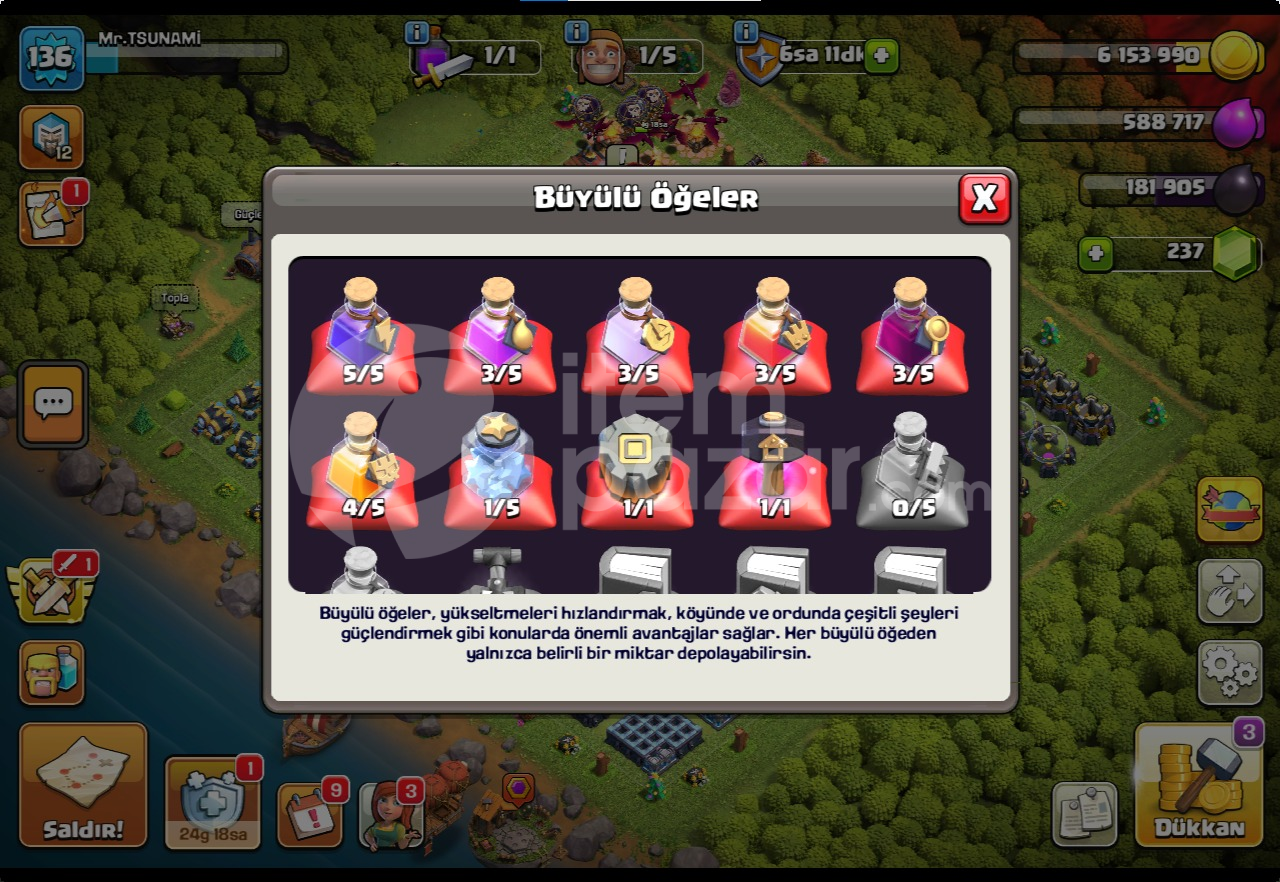 MAX TH13 HESAP HERŞEY FULL