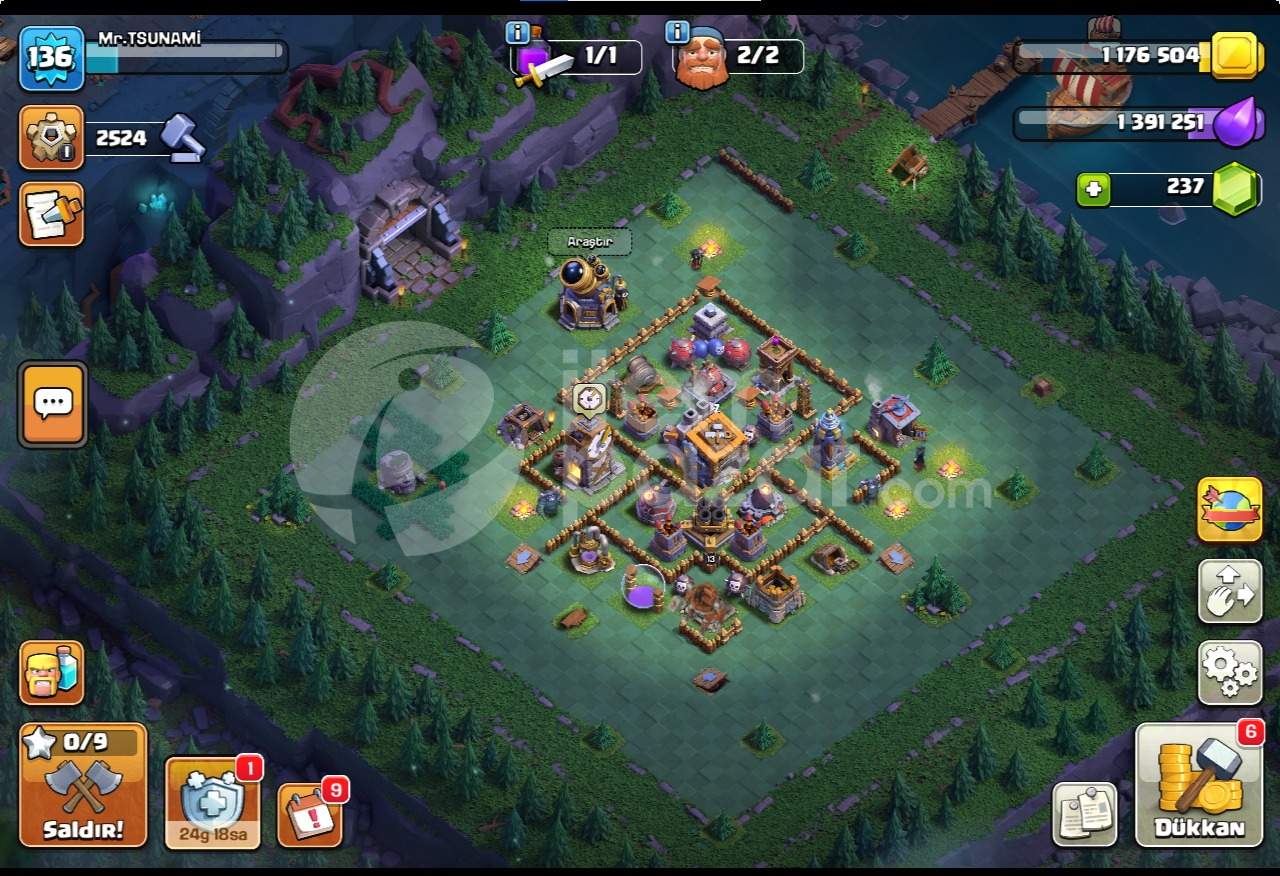 MAX TH13 HESAP HERŞEY FULL