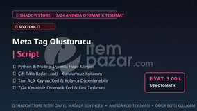Meta Tag Olusturucu | Script | #060