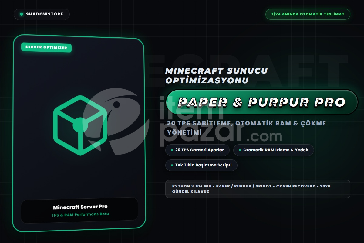 Minecraft Sunucu Optimizasyon ve Otomasyon Kit