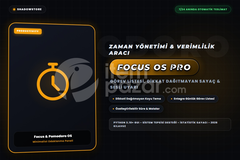 Minimalist Masaüstü Pomodoro ve Görev Paneli -