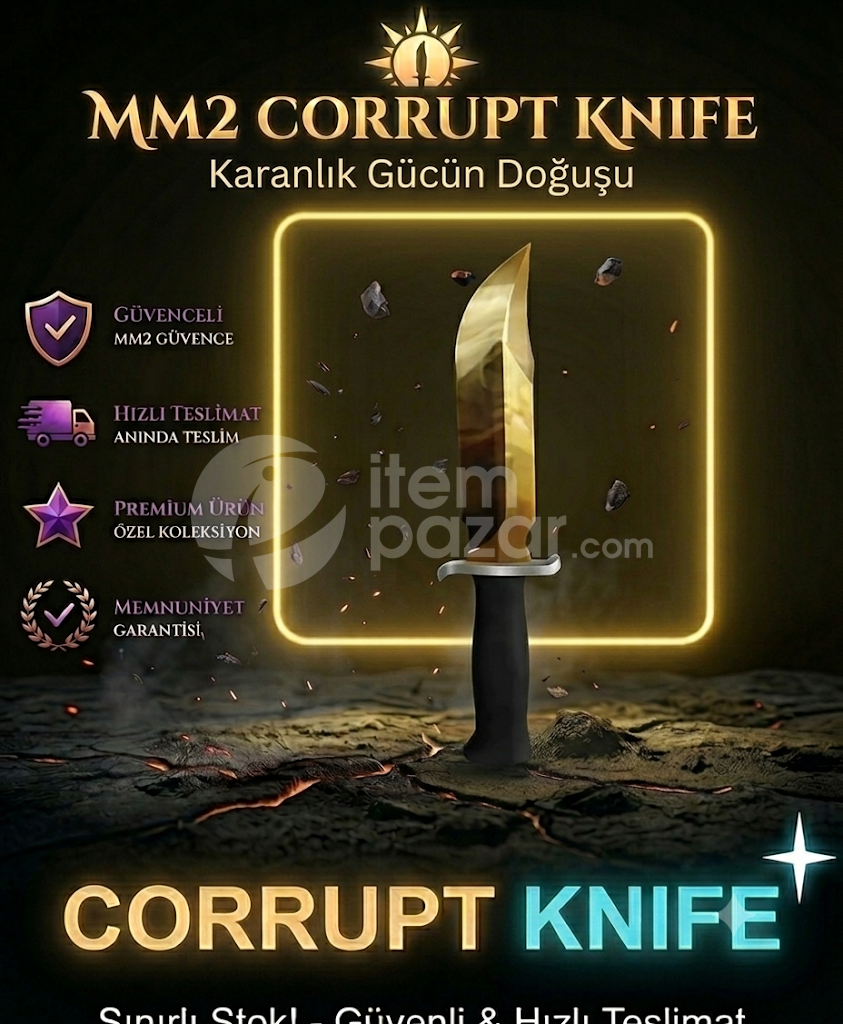 ? MM2 CORRUPT KNIFE - EN HIZLI TESLİM