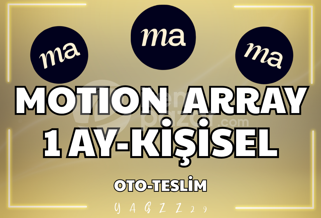 MOTION ARRAY 1 AYLIK- KİŞİSEL HESABA