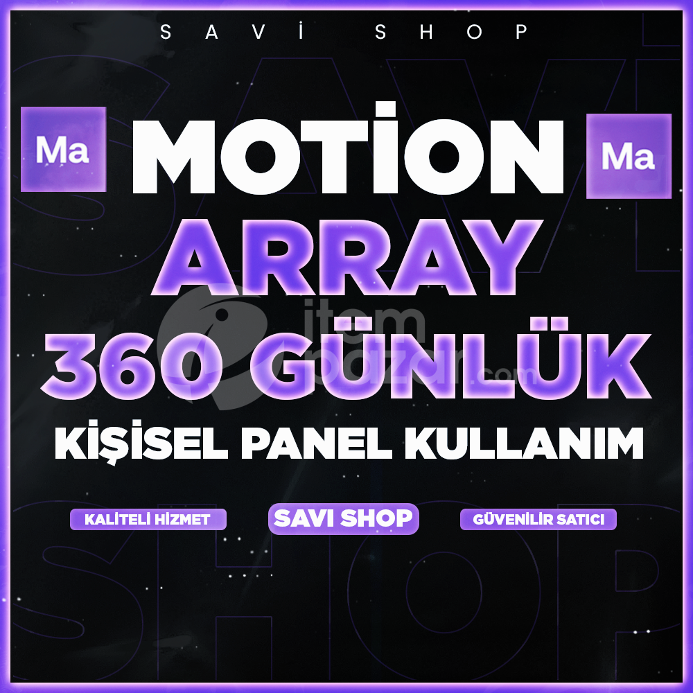 MOTİON ARRAY 12 AY KİŞİSEL KULLANIM