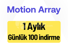 Motion Array Premium 1 Aylık Günlük 50 İndirme